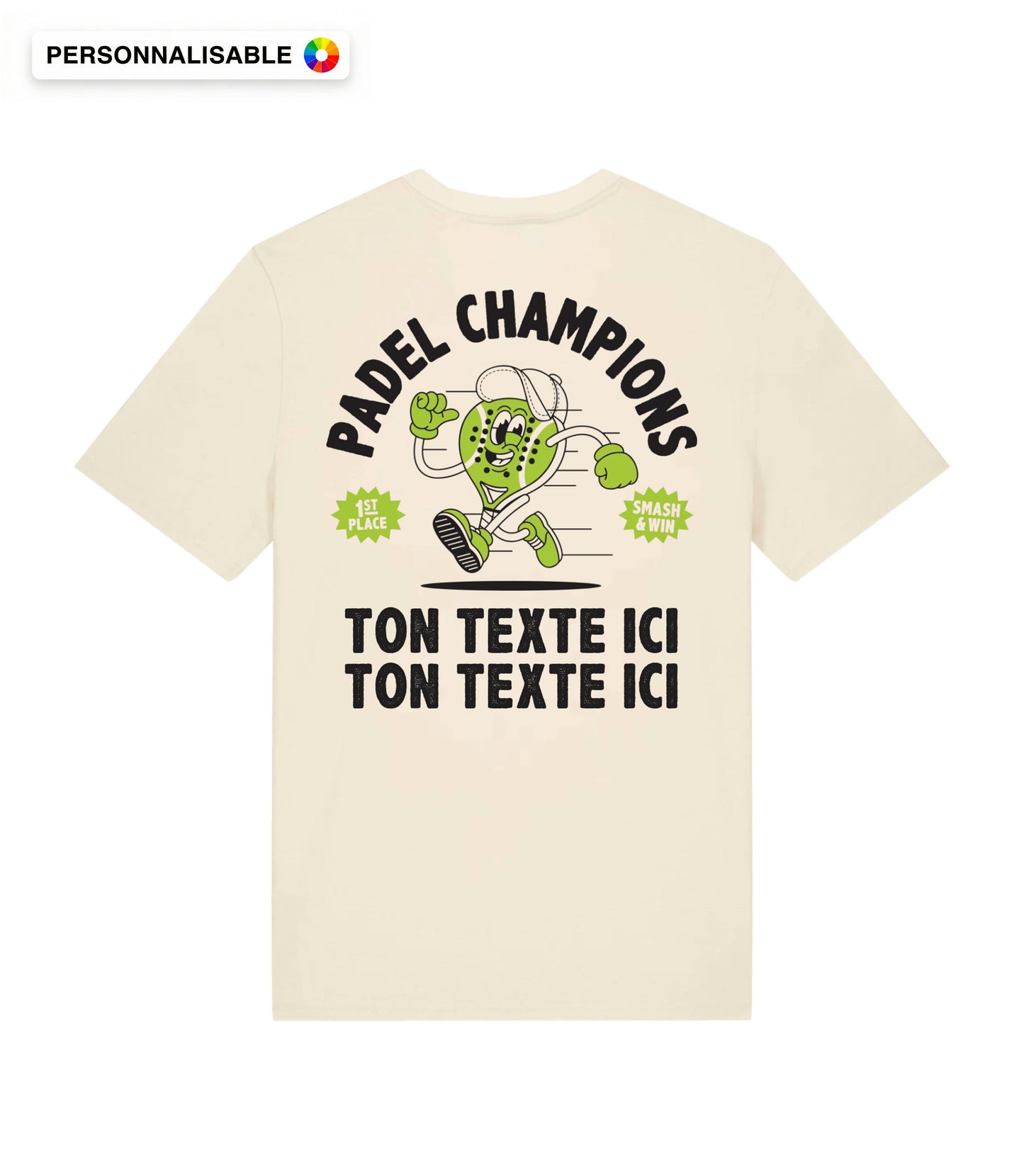 Tee Padel Lovers Club® - Personnalisable !