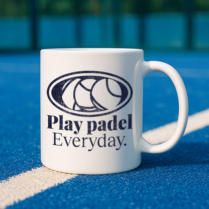 Mug padel Play Padel Everyday, en situation – Padel Lovers Club