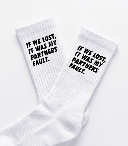 Chaussettes padel Partner's Fault – Padel Lovers Club