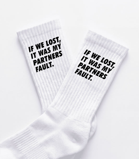 Chaussettes padel Partner's Fault – Padel Lovers Club