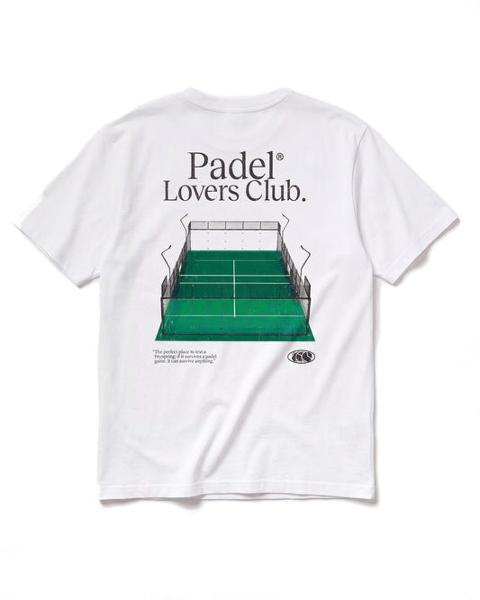 T-shirt padel Court Design vert, vue de dos – Padel Lovers Club
