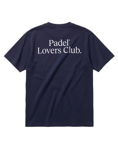 T-shirt padel Original bleu marine, vue de dos – Padel Lovers Club
