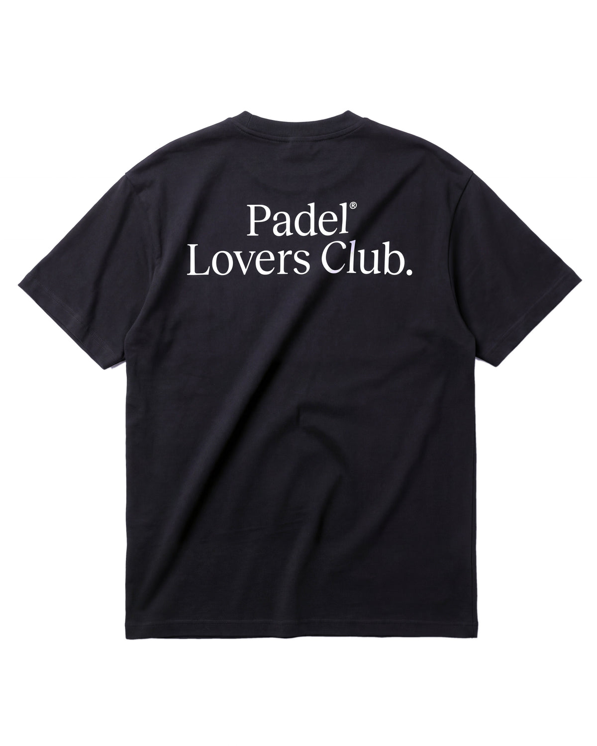 T-shirt padel Original noir, vue de dos – Padel Lovers Club