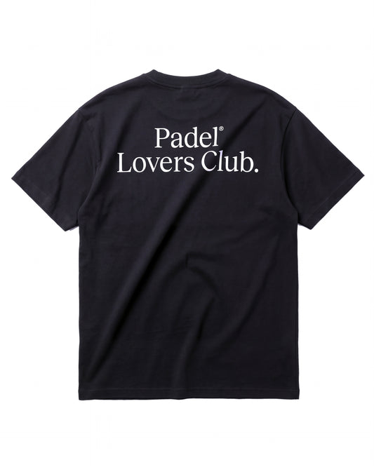 T-shirt padel Original noir, vue de dos – Padel Lovers Club
