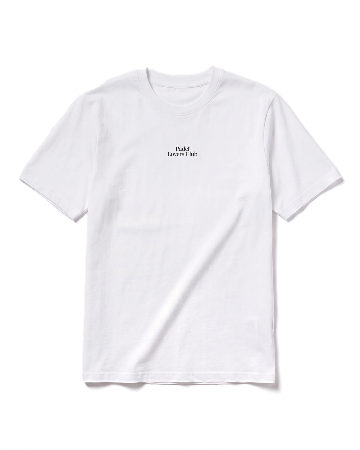T-shirt padel Repeat blanc, vue de face – Padel Lovers Club