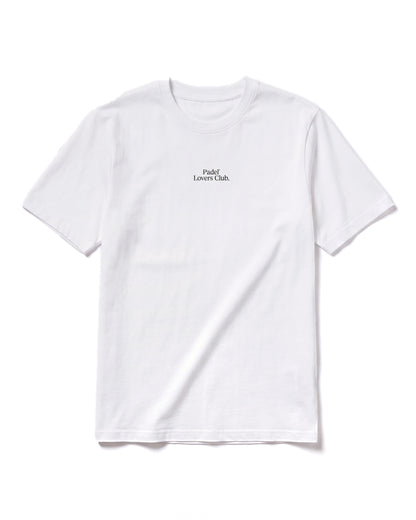 T-shirt padel Repeat blanc, vue de face – Padel Lovers Club