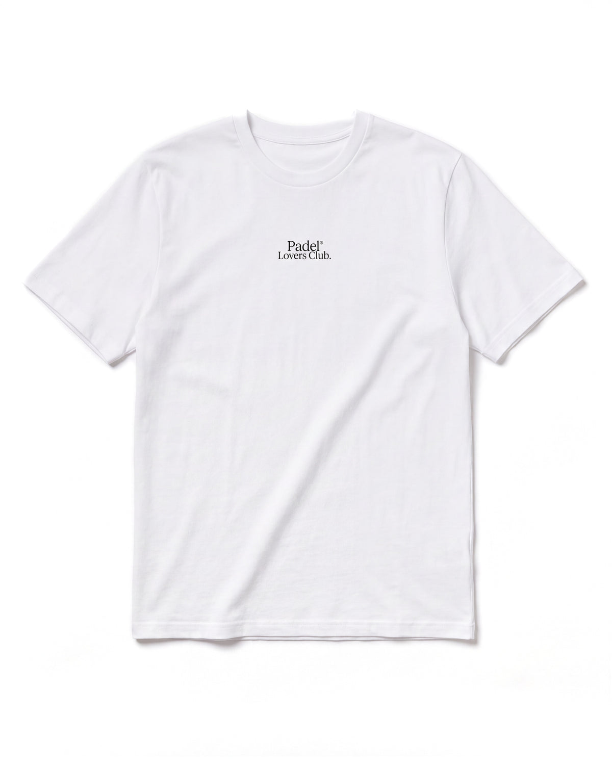 T-shirt padel Court Design bleu, vue de face – Padel Lovers Club