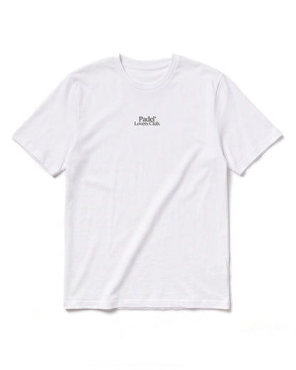 T-shirt padel Court Design bleu, vue de face – Padel Lovers Club