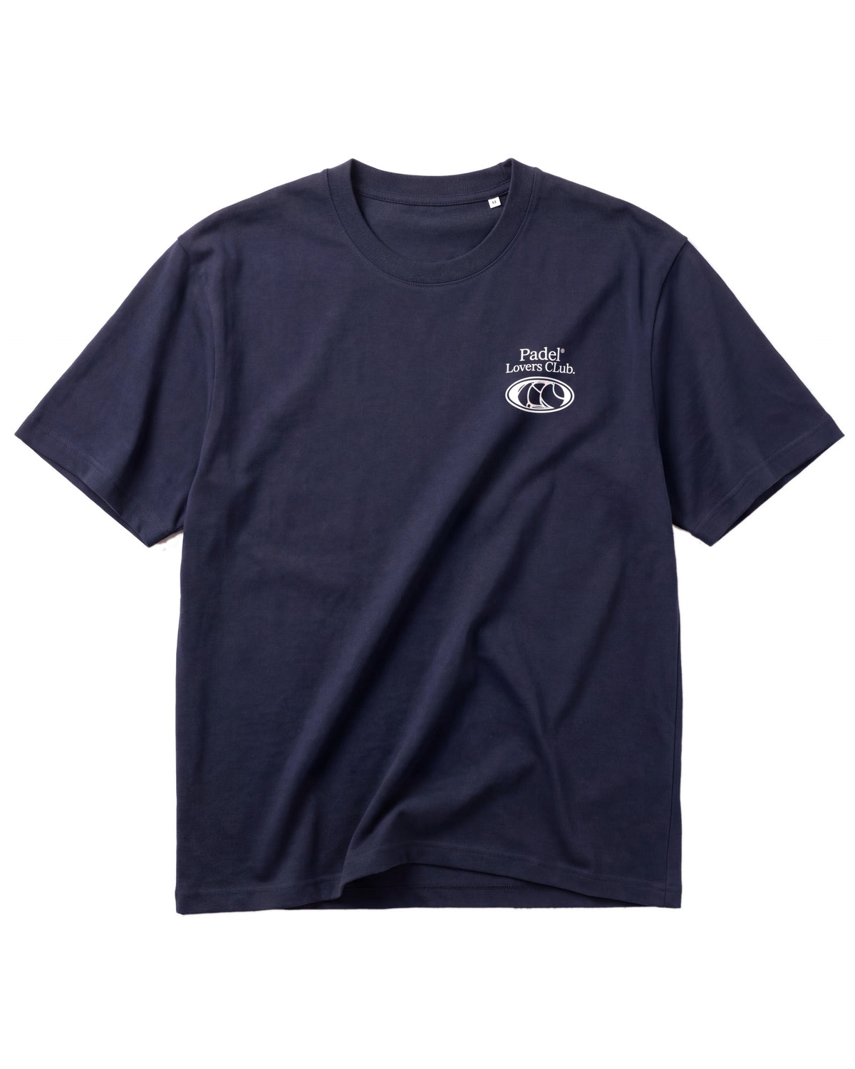 T-shirt padel Play Padel Everyday bleu marine, vue de face – Padel Lovers Club