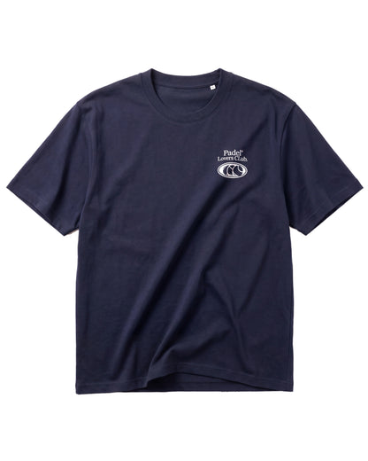 T-shirt padel Play Padel Everyday bleu marine, vue de face – Padel Lovers Club