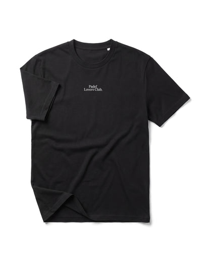 T-shirt padel Repeat noir, vue de face – Padel Lovers Club