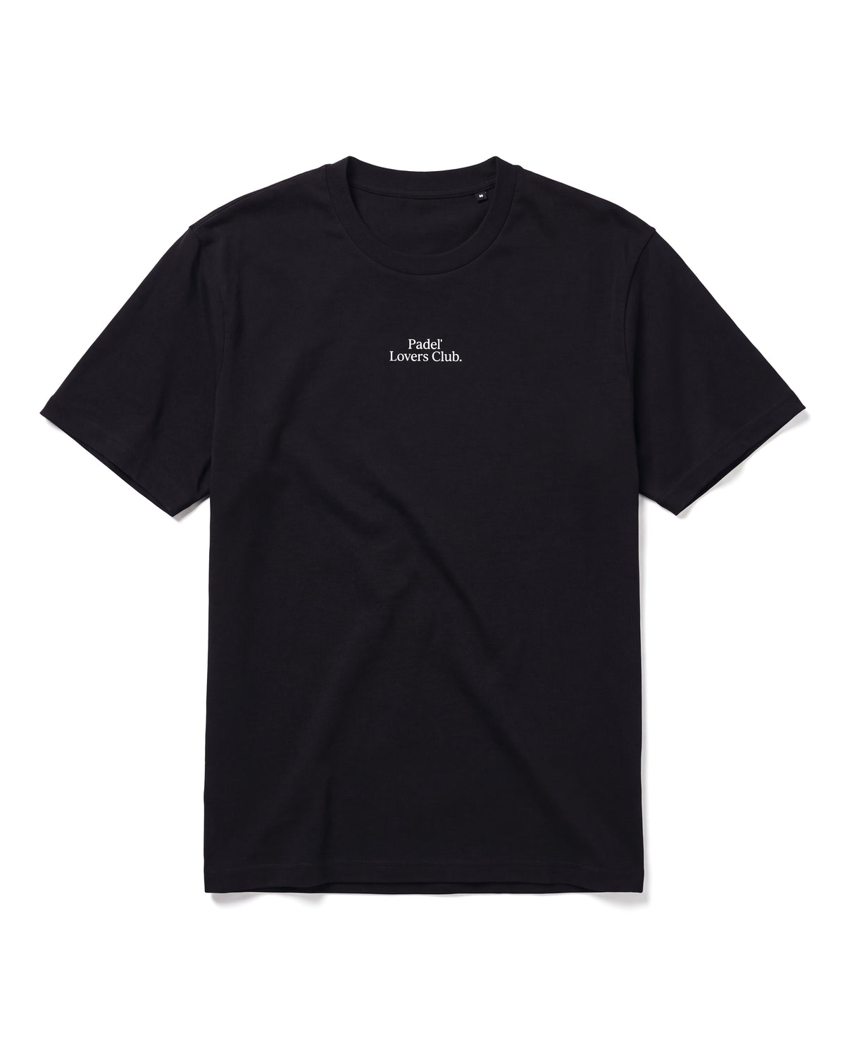 T-shirt padel Original noir, vue de face – Padel Lovers Club
