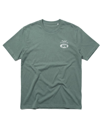 T-shirt padel Play Padel Everyday vert, vue de face – Padel Lovers Club