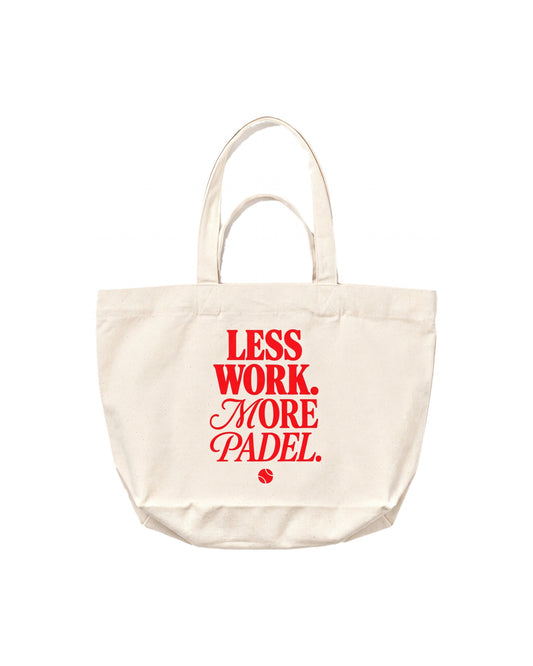 Sac de plage padel Less Work. More Padel – Padel Lovers Club