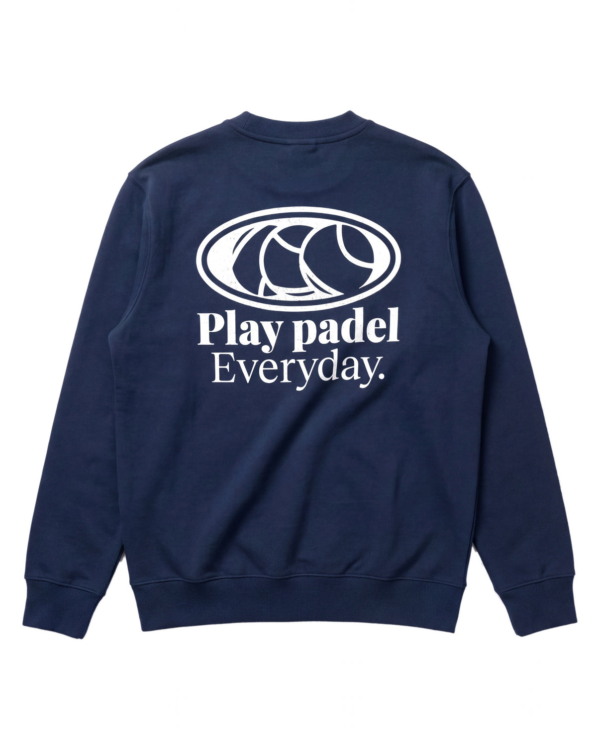Sweat padel Play Padel Everyday bleu marine, vue de dos – Padel Lovers Club
