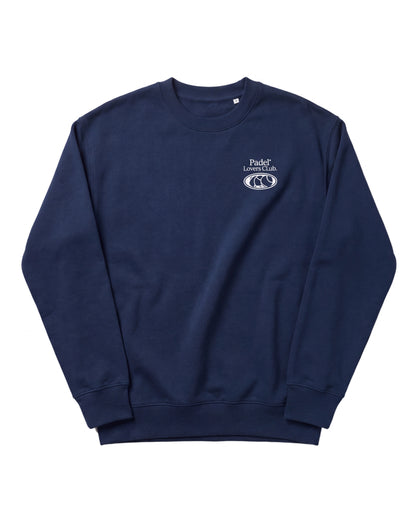 Sweat padel Play Padel Everyday bleu marine, vue de face – Padel Lovers Club