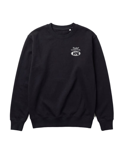 Sweat padel Play Padel Everyday noir, vue de face – Padel Lovers Club